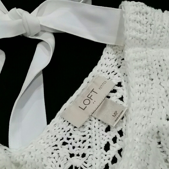 LOFT Open Knit Sleeveless Top - Picture 2 of 8